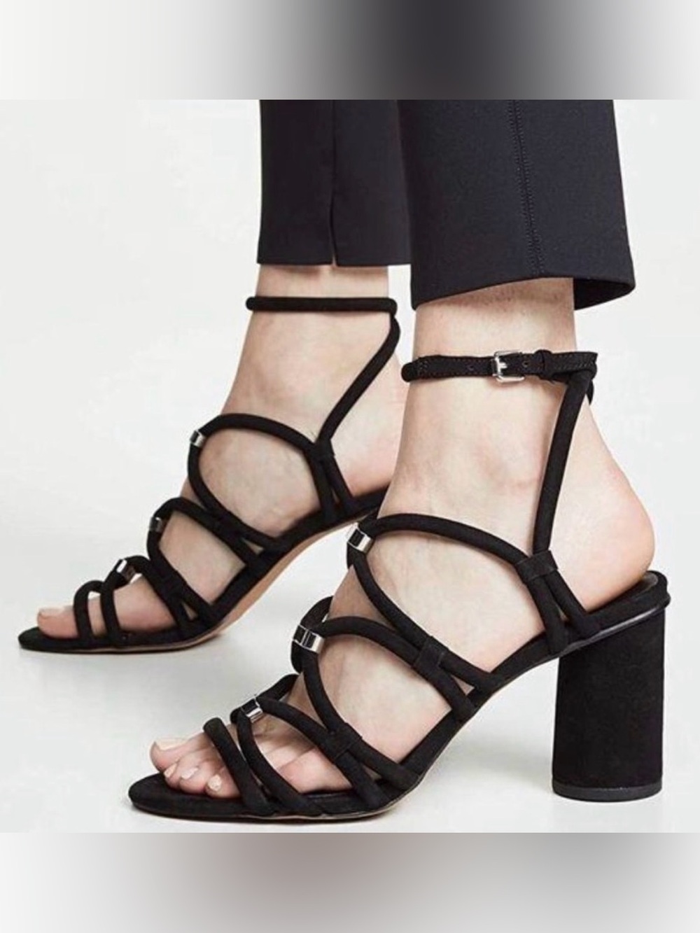 Rebecca Minkoff Apolline Suede Strappy Sandals